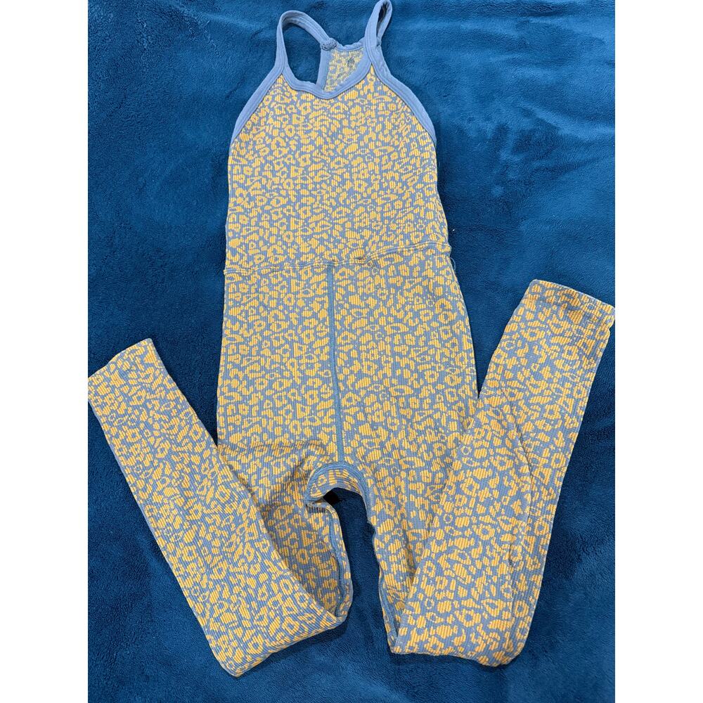 XS FreePeople Movement Leopard onesie jumpsuit